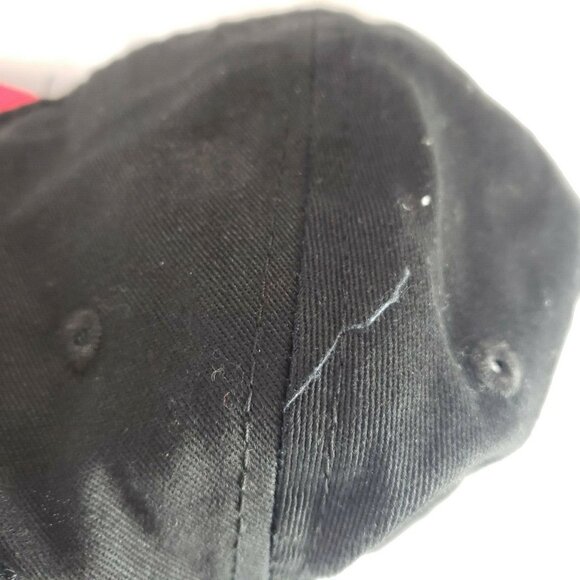 Disney Minnie Mouse Kids Baseball Cap With Ears & Bow Polka Dots Black Red - Picture 8 of 9